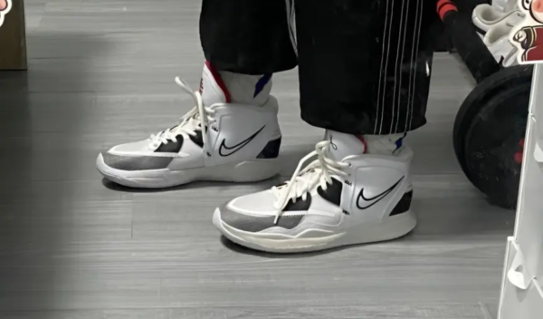 Giày Nike Kyrie 8 Infinity GS 'White Black' DD0334-101 - Ảnh 3
