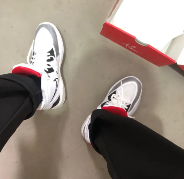 Giày Nike Kyrie 8 Infinity GS 'White Black' DD0334-101 - Ảnh 8