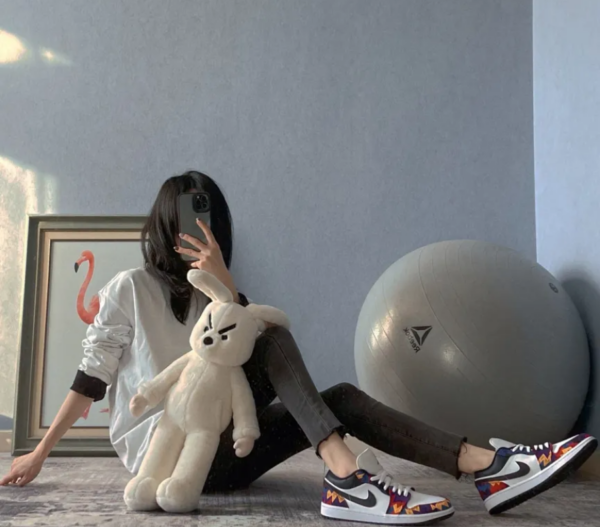 Giày Nike Air Jordan 1 Low SE GS 'Nothing But Net' CZ8657-100 - Ảnh 7