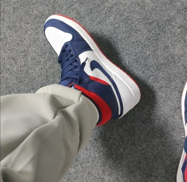 Giày Nike Air Jordan 1 Mid 'USA' 852542-104 - Ảnh 6