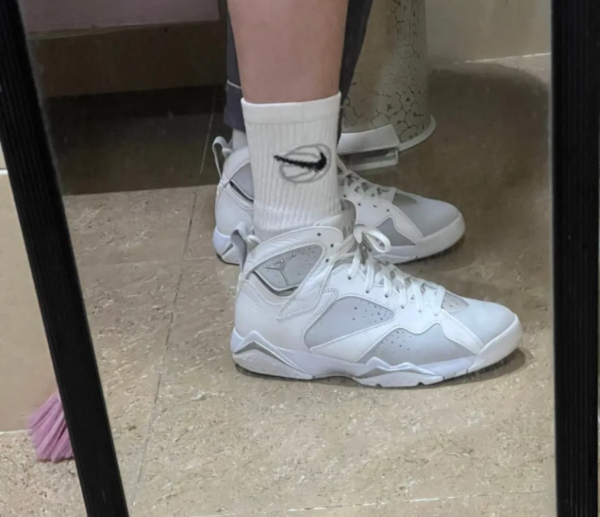 Giày Nike Air Jordan 7 Retro 'Pure Platinum' 304775-120 - Ảnh 10