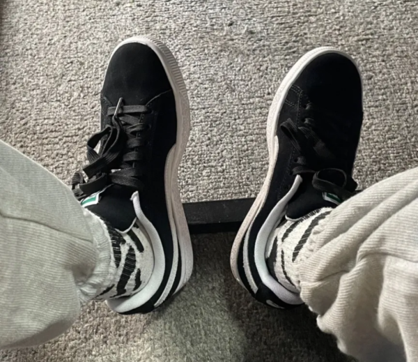 Giày Puma Suede Classic Black White 352634-03 - Ảnh 6