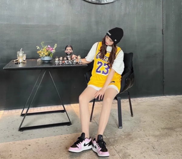 Giày Nike Air Jordan 1 Low GS 'Light Arctic Pink' 554723-601 - Ảnh 6