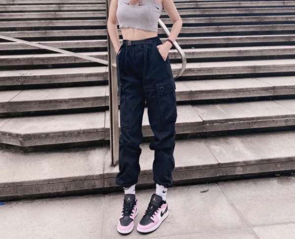 Giày Nike Air Jordan 1 Low GS 'Light Arctic Pink' 554723-601 - Ảnh 7