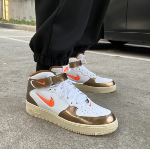 Giày Nike Air Force 1 Mid QS 'Jewel Ale Brown' DH5623-100 - Ảnh 5