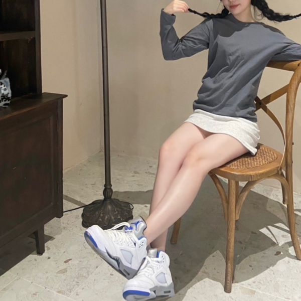 Giày Nike Air Jordan 5 Retro GS 'Stealth 2.0' 440888-140 - Ảnh 5