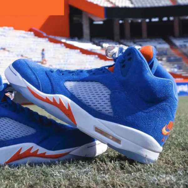 Giày Nike Air Jordan 5 Retro Low 'Knicks' 819171-417 - Ảnh 8