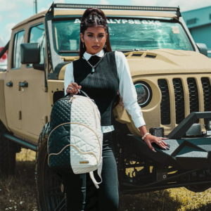 Balo Sprayground Chain Shark Mouth 'White Black' W0845710