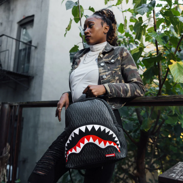 Balo Sprayground Presbyopia Checkerboard Shark Mouth 'Black' W0915702