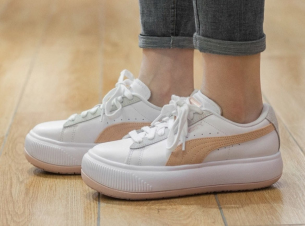 Giay Puma Suede Mayu 'White Orange' 382581-03