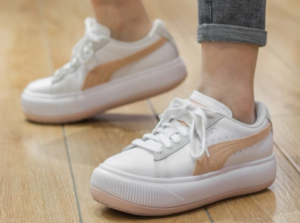 Giay Puma Suede Mayu 'White Orange' 382581-03