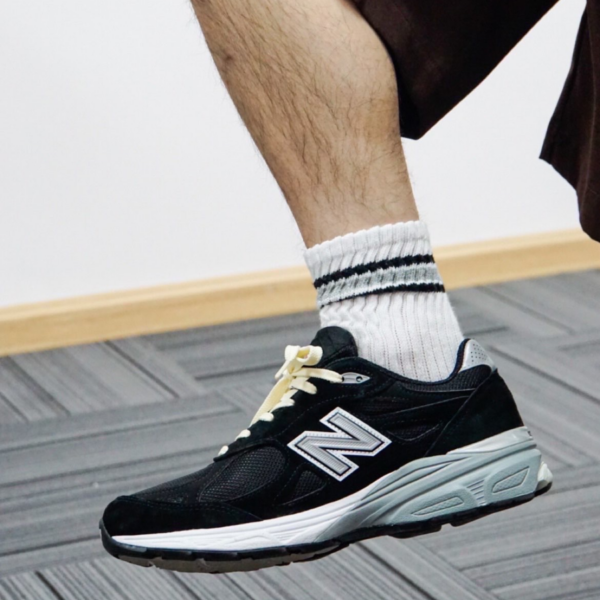 Giày New Balance 990v3 Made in USA 'Black White' W990BK3 - Ảnh 2