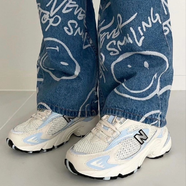 Giày New Balance 725 x Naked Copenhagen 'White Baby Blue' ML725NAK - Ảnh 4