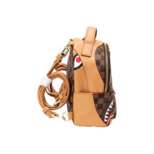 Balo Sprayground Retro Checkerboard Shark Mouth 'Brown' W0735708