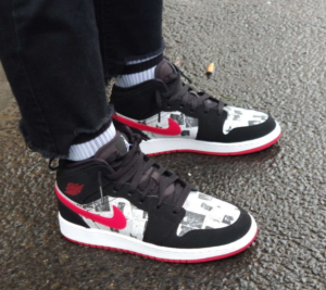 Giay Nike Air Jordan 1 Mid 'Newspaper Air Times' BQ6931-061