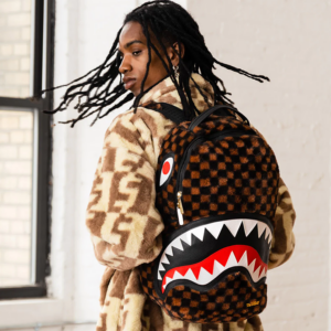 Balo Sprayground Plush Shark Mouth 'Couples Brown' W0915707