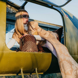 Balo Sprayground Golden Beaded Shark Mouth 'Brown' W0815712