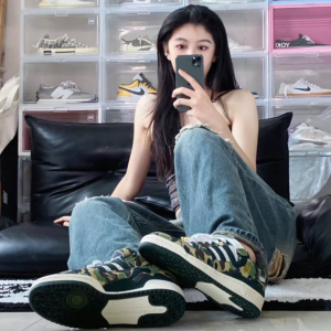 Giay Adidas Forum Low 84 x BAPE '30th Anniversary Green' ID4771