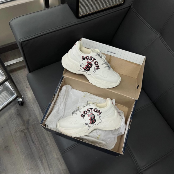 Giày MLB Bigball Chunky Boston Red Sox 'White' 32SHCE111-43I - Ảnh 3