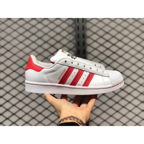 Giày Adidas Superstar Laceless 'White Red' FV2803 - Ảnh 5