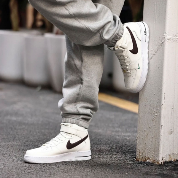 Giày Nike Air Force 1 Mid '07 LV8 'White Brown Basalt' DR9513-100 - Ảnh 2