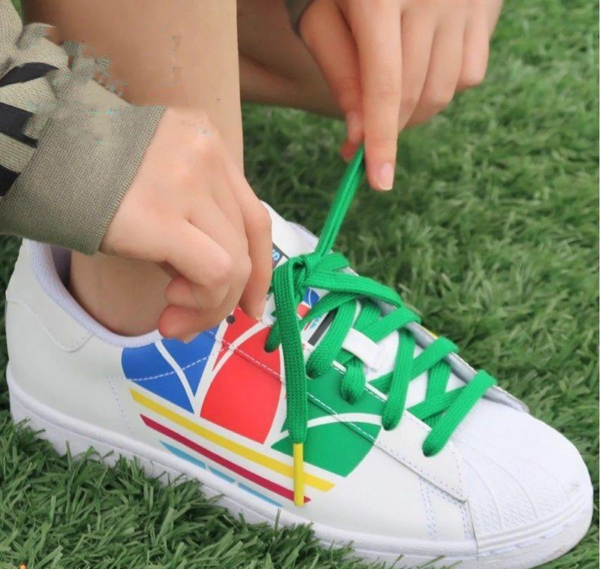Giày Adidas Superstar Pure 'Colorful Trefoil Cloud White' FU9519 - Ảnh 7