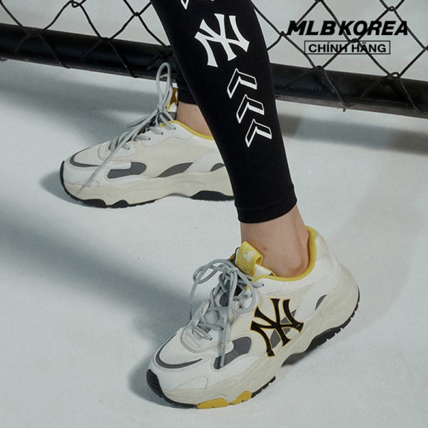 Giày MLB Bigball Chunky Lite New York Yankees 'Mustard' 3ASHC311N-50MSD - Ảnh 4