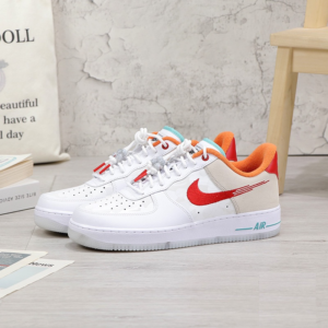 Giay Nike Air Force 1 Low 'Just Do It White Red Teal' FD4205-161
