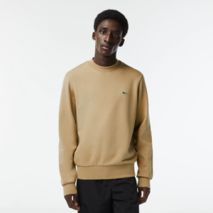 Ao Lacoste Classic Fit Crew Neck Fleece Sweatshirt 'Beige' SH2564-53G-CB8