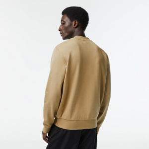 Ao Lacoste Classic Fit Crew Neck Fleece Sweatshirt 'Beige' SH2564-53G-CB8