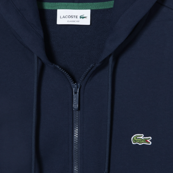 Ao Lacoste Organic Cotton Zip-up Sweatshirt 'Blue' SH2566-53G-166