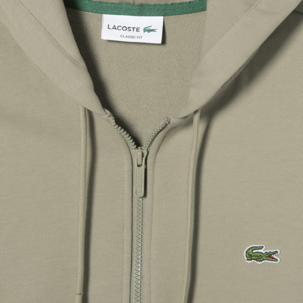 Ao Lacoste Organic Cotton Zip-up Sweatshirt 'Beige' SH2566-53G-CB8