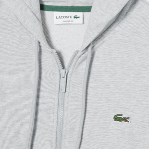 Ao Lacoste Organic Cotton Zip-up Sweatshirt 'Gray' SH2566-53G-CCA