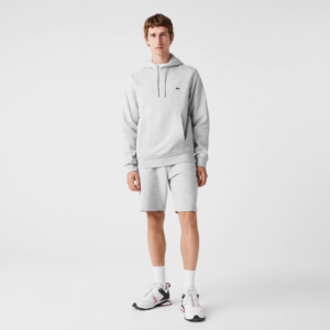 Ao Lacoste Organic Cotton Kangaroo Pocket Sweatshirt 'Gray' SH2567-53G-CCA