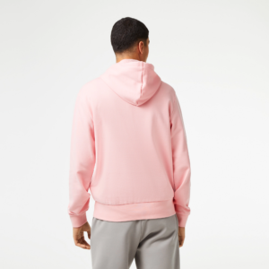 Ao Lacoste Organic Cotton Kangaroo Pocket Sweatshirt 'Pink' SH2567-53G-KF9