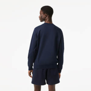 Ao Lacoste Round Neck Fleece Sweatshirt 'Blue' SH5087-53G-166