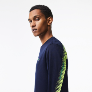 Ao Lacoste Tennis Classic Fit Logo Stripe Sweatshirt 'Blue' SH5225-53G-WZI