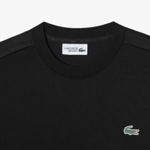 Ao Lacoste Mesh Coloration Easy Crew Neck Sweatshirt 'Black' SH964E-53G-031