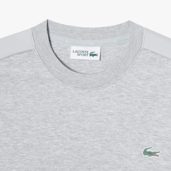 Ao Lacoste Mesh Coloration Easy Crew Neck Sweatshirt 'Gray' SH964E-53G-CCA