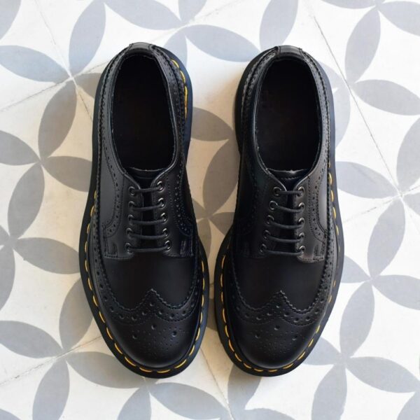 Giày Dr. Martens 3989 Yellow Stich Brogue 'Black' 22210001 - Ảnh 4