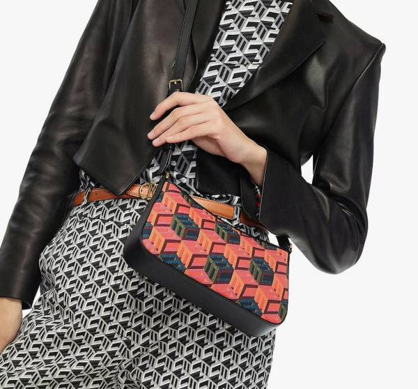 Túi MCM Shoulder Bag in Cubic Monogram Jacquard MWSCSCK02MT001 - Ảnh 5