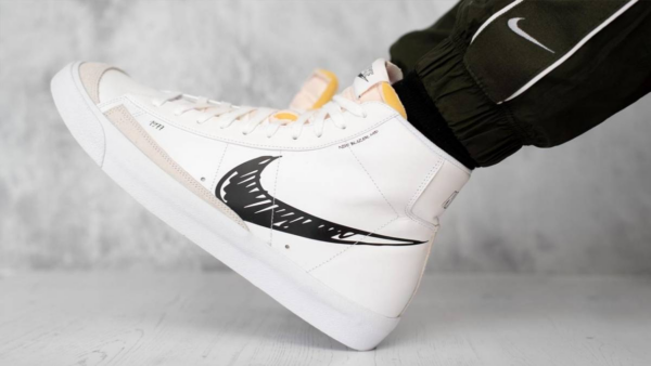 Giày Nike Blazer Mid 77 'Sketch Black' CW7580-101 - Ảnh 3