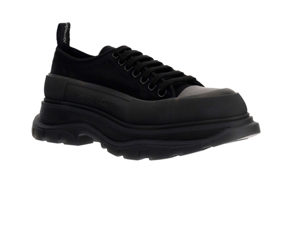 Giày Alexander McQueen Black Mesh Tread Slick 662672-W4Q31-1327 - Ảnh 3