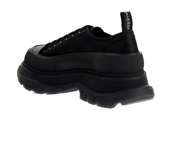 Giày Alexander McQueen Black Mesh Tread Slick 662672-W4Q31-1327 - Ảnh 4