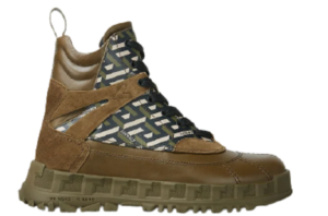 Giày Versace Greca Rhegis La Greca Print Boots Khaki 1001955-1A01745-5B230