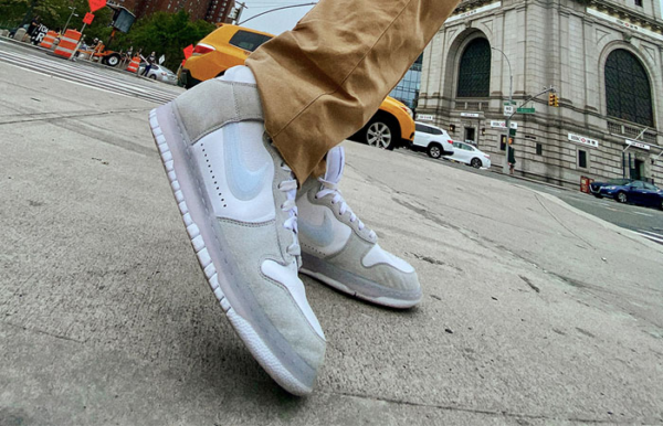 Giày Nike Slam Jam x Dunk High 'White Platinum' DA1639-100 - Ảnh 2
