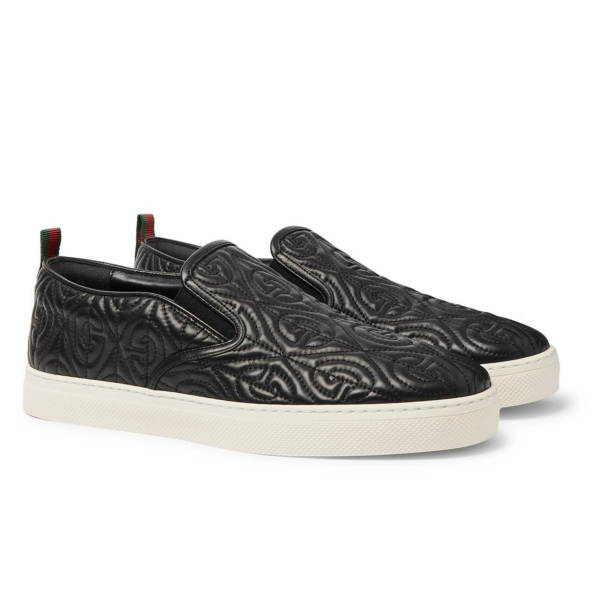 Giày Gucci G Rhombus Slip-On 'Black Quilted' 598868-0R0B0-1075 - Ảnh 3