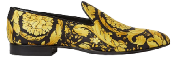 Giày Versace Barocco Print Silk Slippers Print DSU6488-DTS2C-D4191