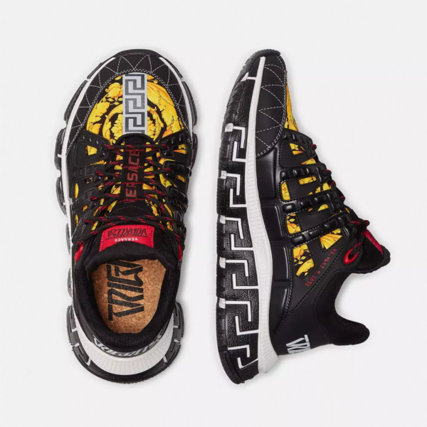 Giày Versace Trigreca 'Barocco Print Black' DSU8094-D15TCG-D4D - Ảnh 3