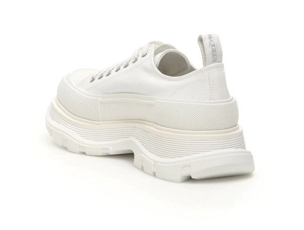 Giày Alexander McQueen Wmns Tread Slick Lace Up 'White' 611705-W4L32-9000 - Ảnh 6